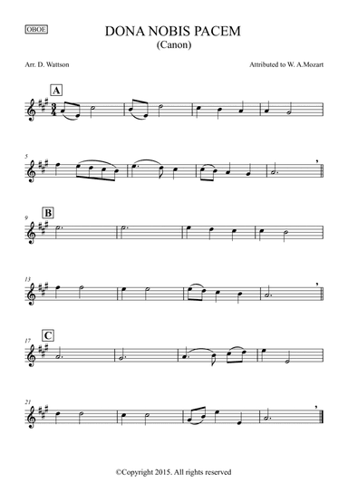 Dona Nobis Pacem (arr. Douglas Wattson)
