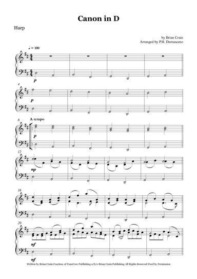 Canon In D (arr. Arranged by P.H. Damasceno)