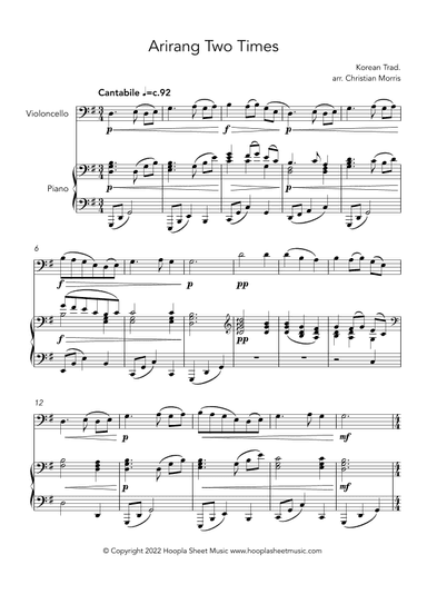 Arirang Two Times (아리랑) (arr. Christian Morris)