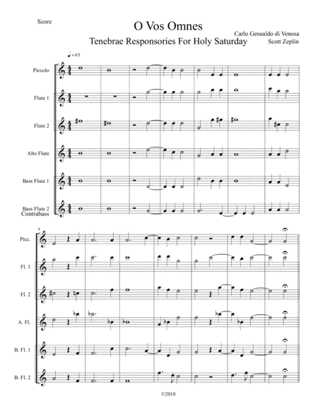 O Vos Omnes (arr. Scott Zeplin)