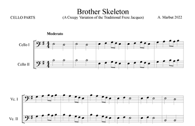 Brother Skeleton - Cello Parts (arr. A. Marbut 2022)