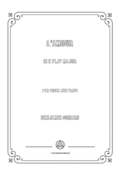 Godard-L'amour in E flat Major,for Voice and Piano (arr. MSM)