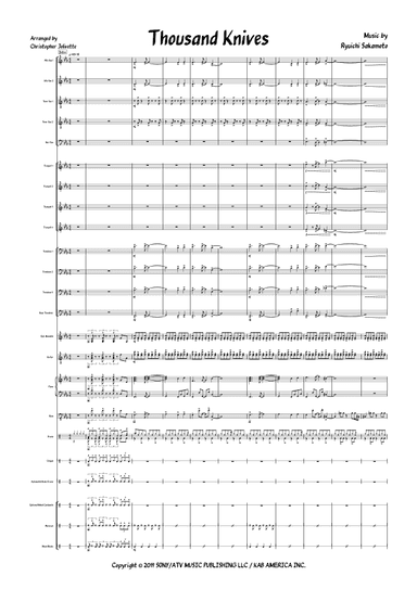 Thousand Knives (arr. Christopher Pierre Jolivette)