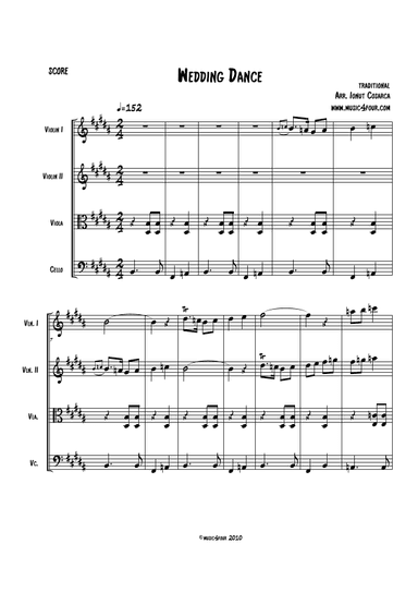 Jewish Wedding Dance (arr. Ionut Cosarca)