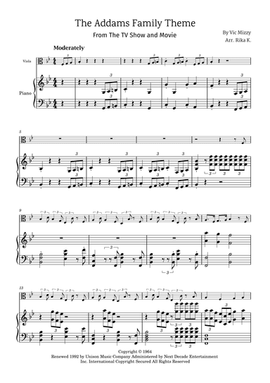Addams Family Theme (arr. Rika K.)