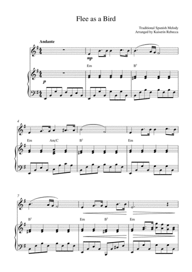 Flee as a bird (arr. Kaiserin Rebecca)