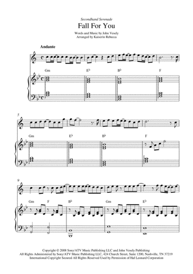 Fall For You (arr. Kaiserin Rebecca)