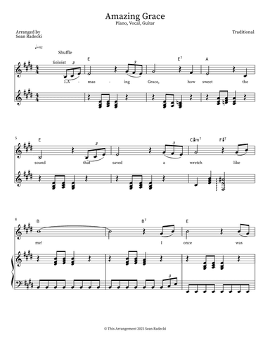 Amazing Grace (arr. Sean Radecki)