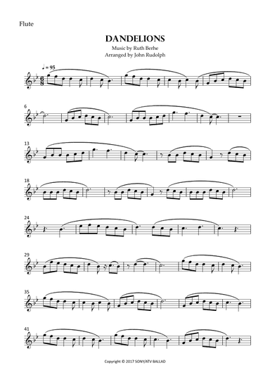 Dandelions (arr. John Rudolph)