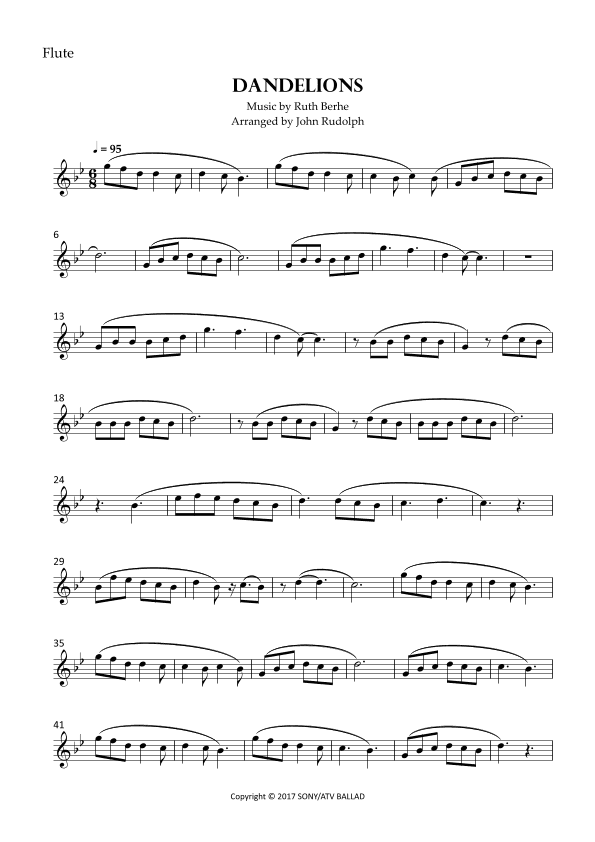 Dandelions (arr. John Rudolph)