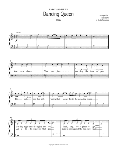 Dancing Queen (arr. Kostis Tsioulakis)