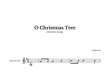O Christmas Tree for Easy Clarinet Solo (arr. Marcos Soares)