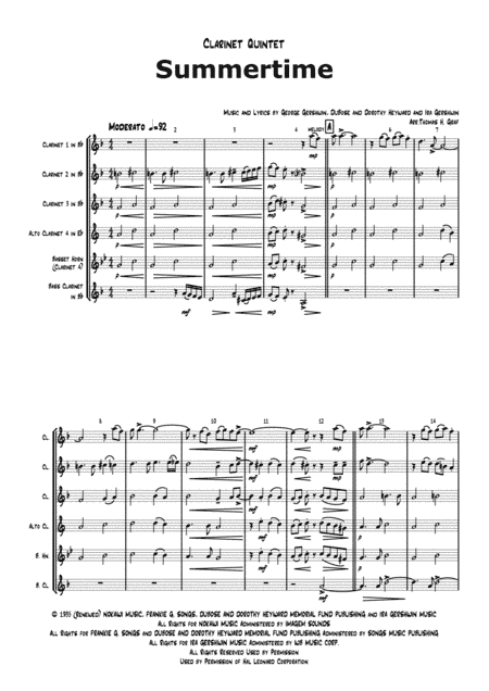 Summertime (arr. Thomas H. Graf)