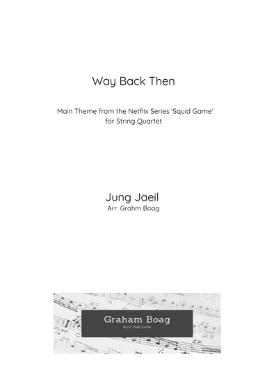 Way Back Then (arr. Graham Boag)