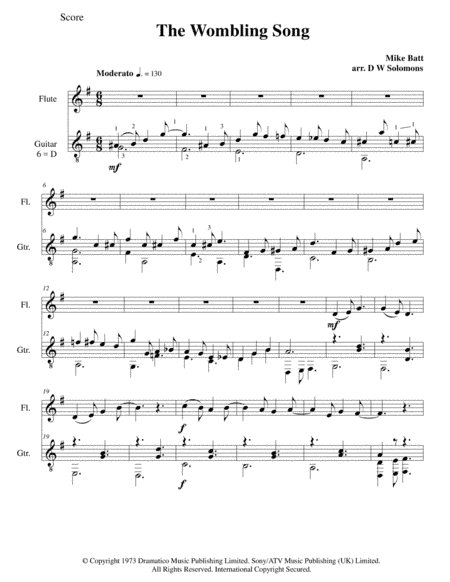 The Wombling Song (arr. David Warin Solomons)