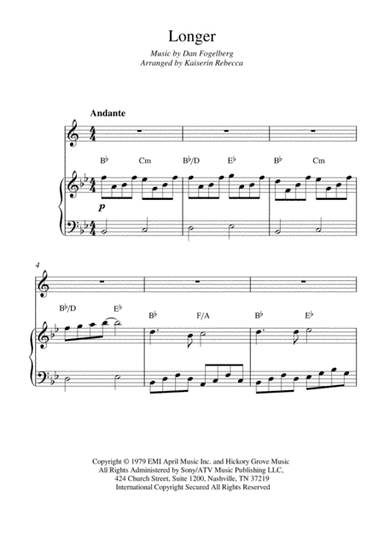 Longer (arr. Kaiserin Rebecca)