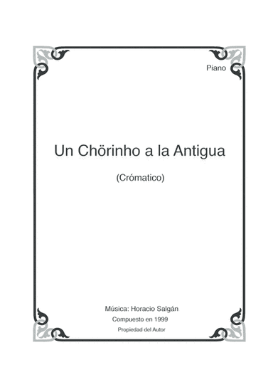 Un Chorinho a la Antigua.