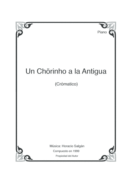 Un Chorinho a la Antigua.