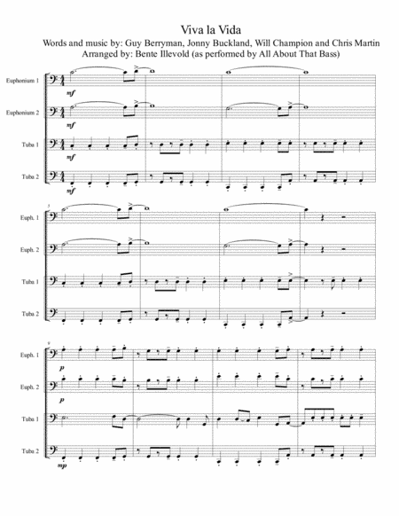 Viva La Vida (arr. Bente Illevold)