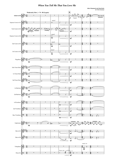 When You Tell Me That You Love Me (arr. Chris Gorman)