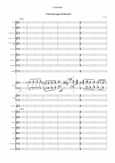 G.Puccini La Rondine "Chi il bel sogno di Doretta" (arr. Konstantinos Botinis)