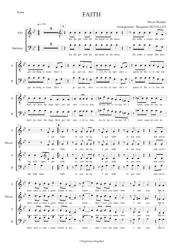 Faith (arr. Benjamin Duvallet)
