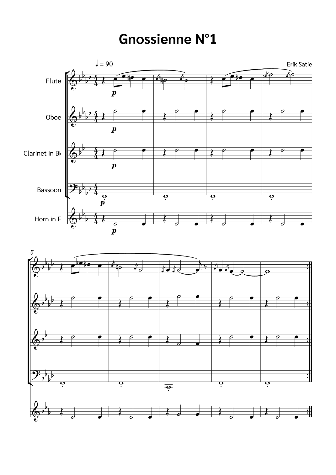 Gnossienne N°1 (arr. Jackson Spindler)