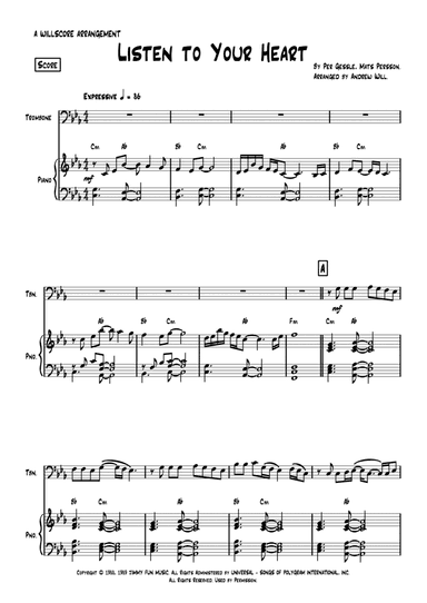 Listen To Your Heart (arr. Andrew Will)