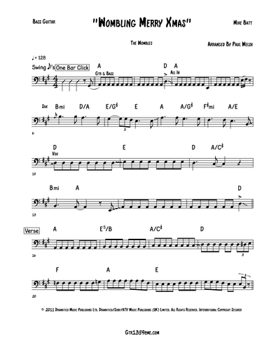 Wombling Merry Christmas (arr. P Welsh)