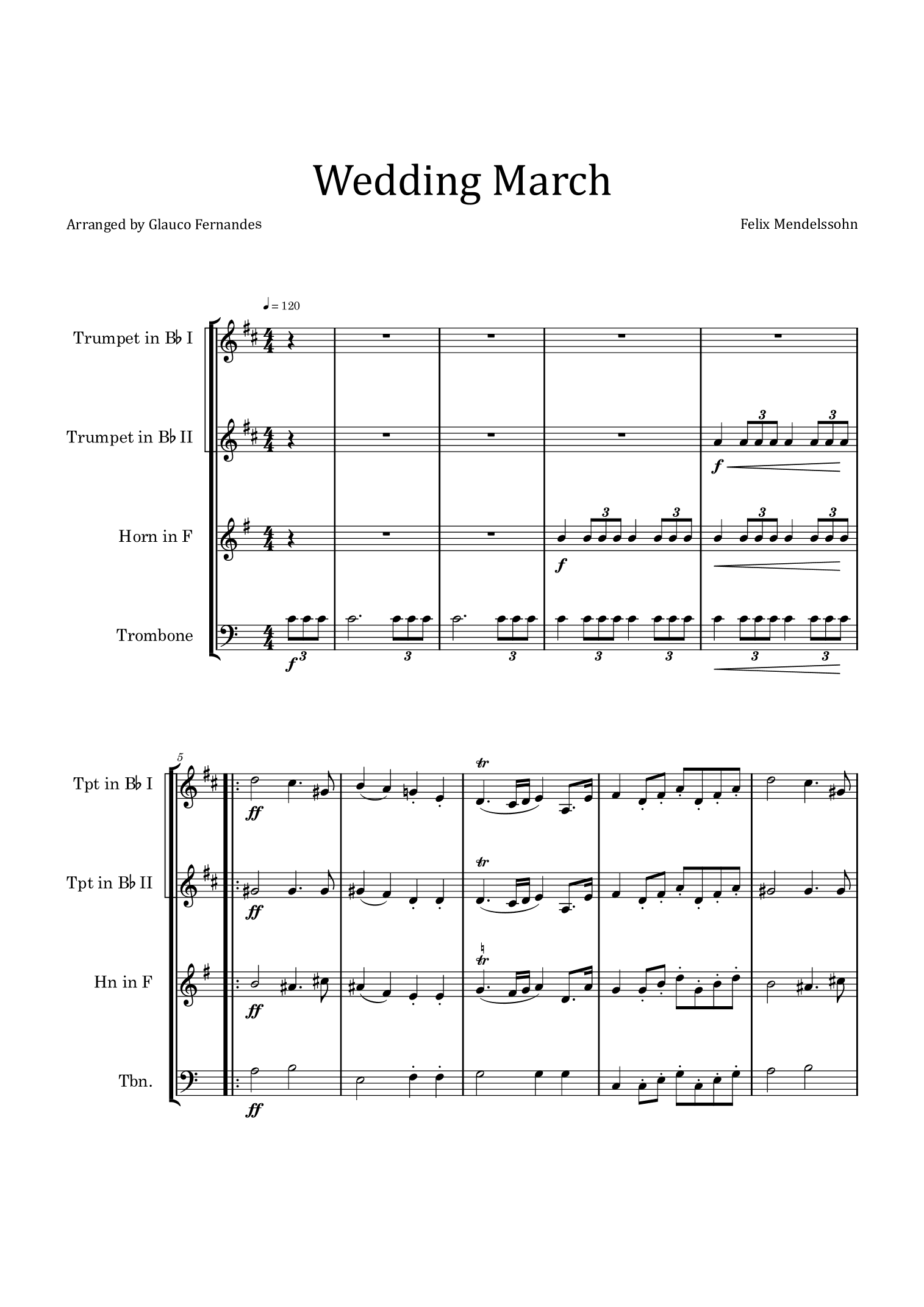 Wedding March (arr. Glauco Fernandes)