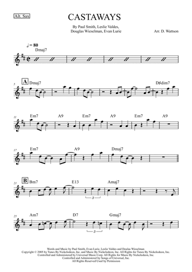 Castaways (arr. Douglas Wattson)