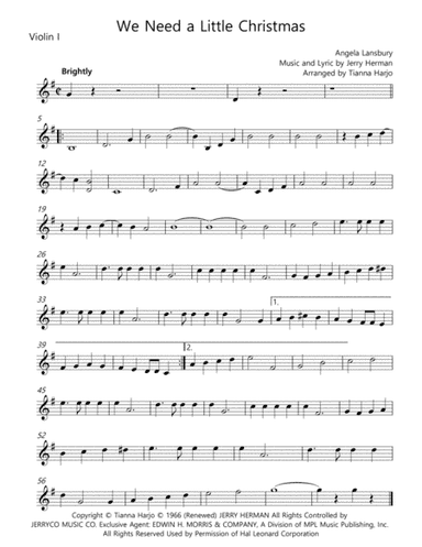 We Need A Little Christmas (arr. Tianna Harjo)