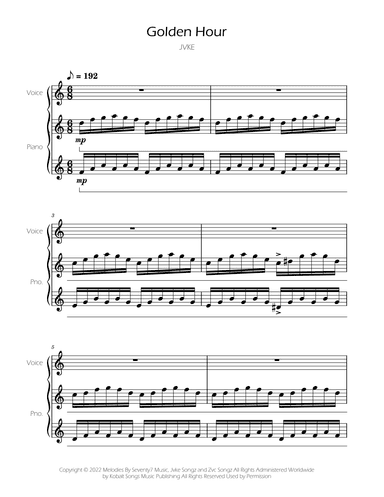 Golden Hour (arr. Ygor Nunes)