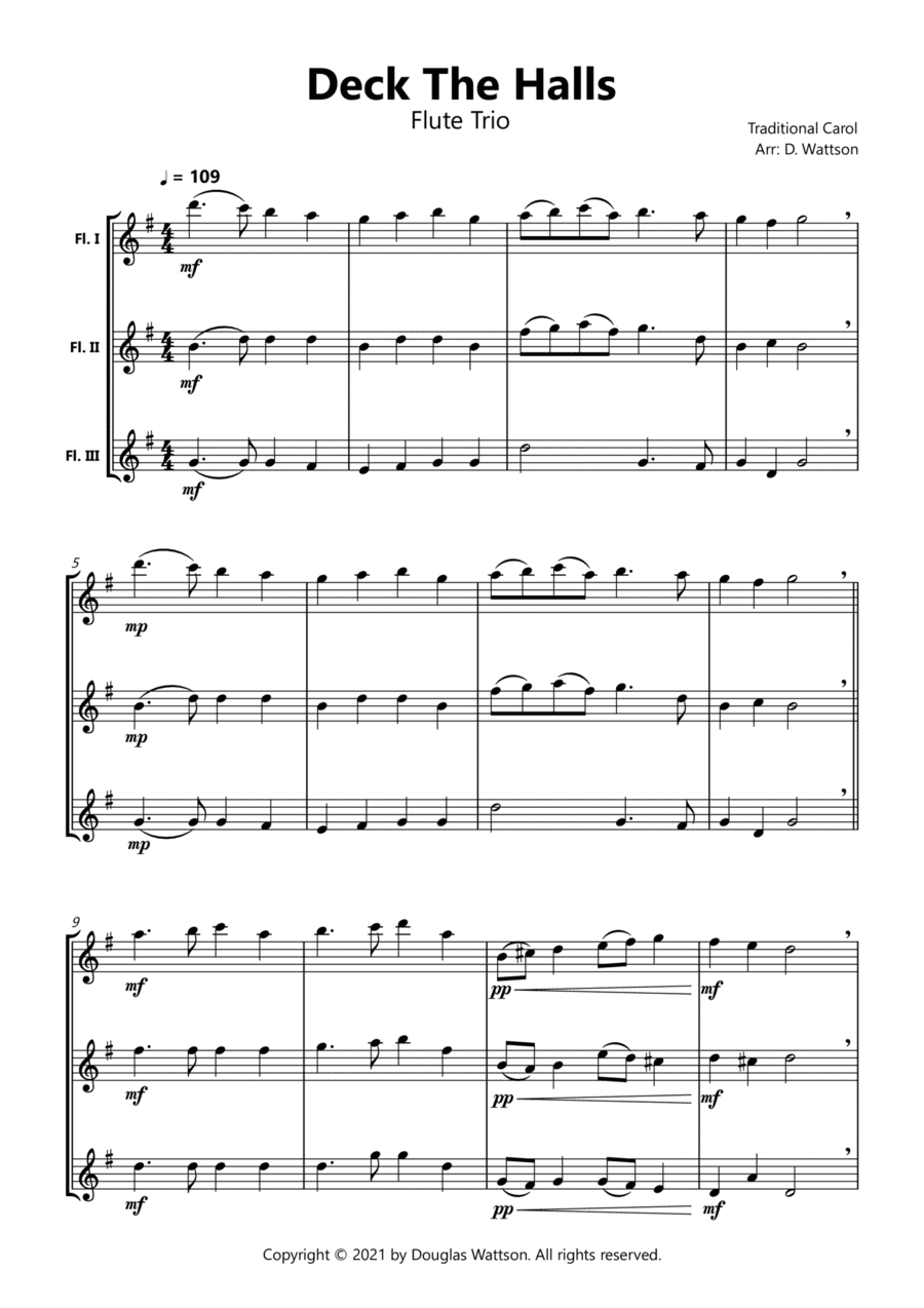 Deck The Halls (arr. Douglas Wattson)
