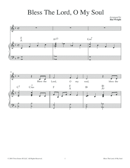 Bless The Lord (arr. Hal Wright)