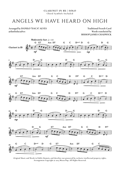 Angels We Have Heard On High (arr. Danilo "Daca" Alves)