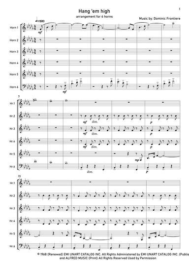 Hang 'em High (arr. Edition Maulwurf)