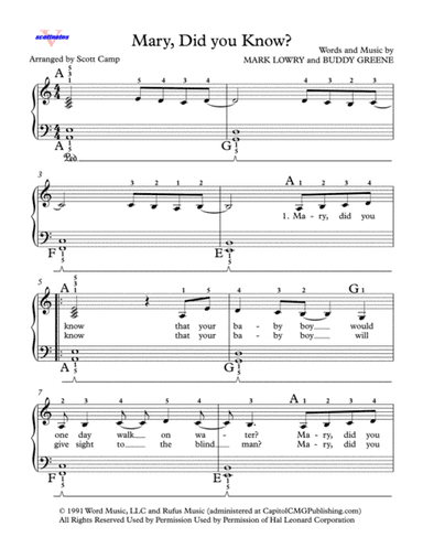 Mary, Did You Know? (arr. Scott Camp)