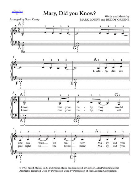 Mary, Did You Know? (arr. Scott Camp)