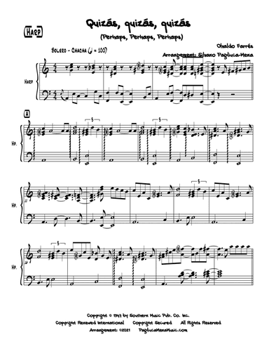 Quizas, Quizas, Quizas (perhaps, Perhaps, Perhaps) (arr. Silvano Pagliuca-Mena)