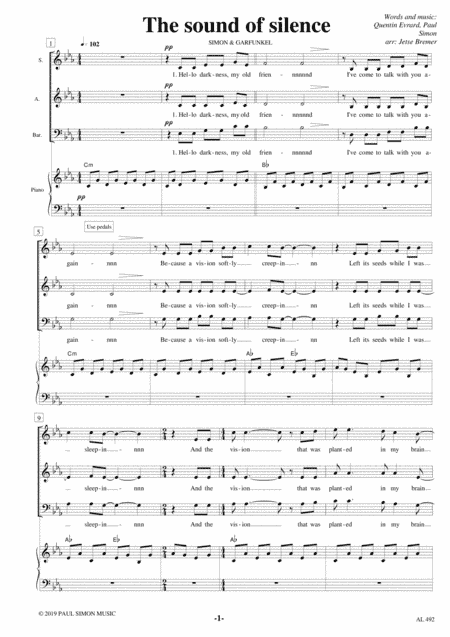 The Sound Of Silence (arr. Jetse Bremer)