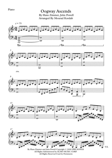 Oogway Ascends (arr. Mourad Kordab)