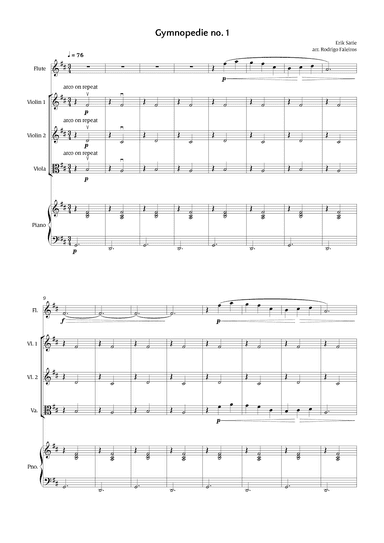 Gymnopédie no. 1 (arr. Rodrigo Faleiros)