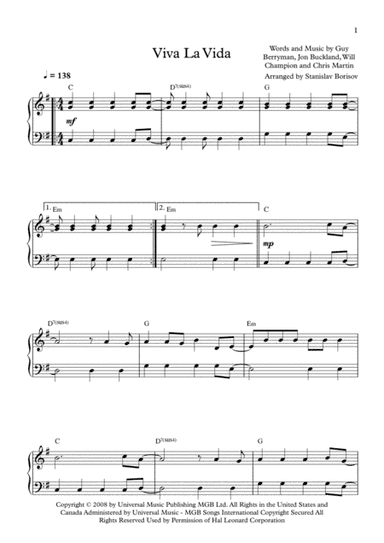 Viva La Vida (arr. Stanislav Borisov)