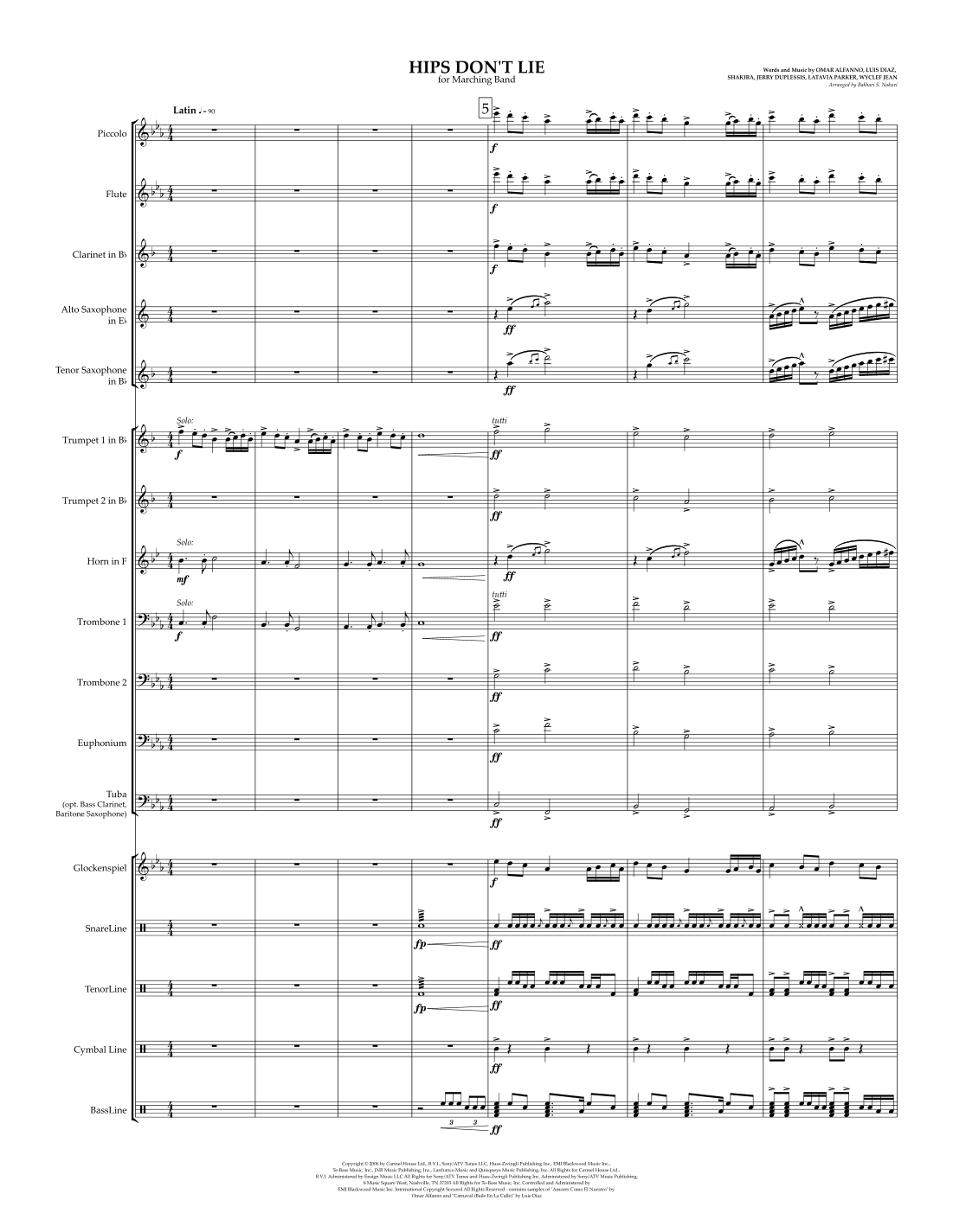 Hips Don't Lie (arr. Bakhari S. Nokuri)