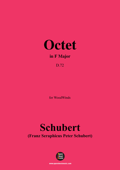 Schubert-Octet in F Major,D.72,for WoodWinds (arr. OSM Press)