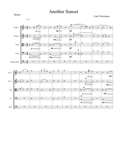 "Another Sunset" for String Orchestra