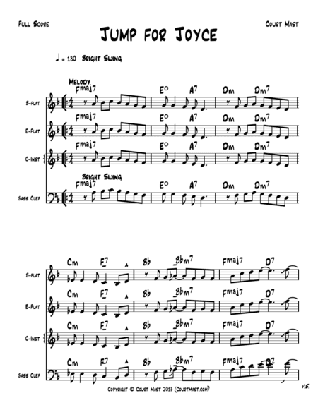 Jump for Joyce - Lead Sheet