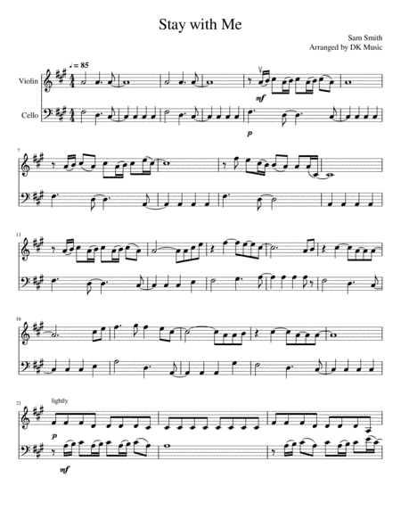 Stay With Me (arr. DK Music)