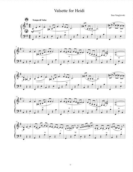 Valsette For Heidi (solo accordion)